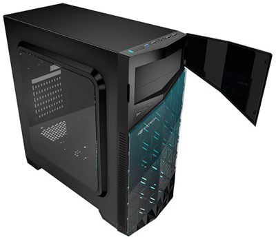 Gabinete gamer miditorre C3Tech MT-G750BK USB3 s/ fonte