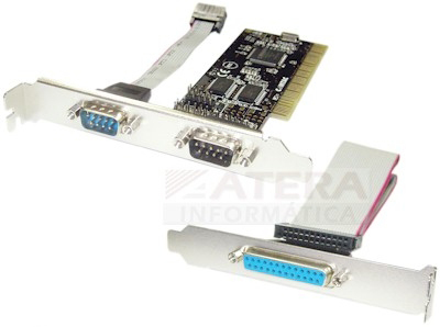 Placa PCI com 2 seriais e 1 paralela Comtac 9017