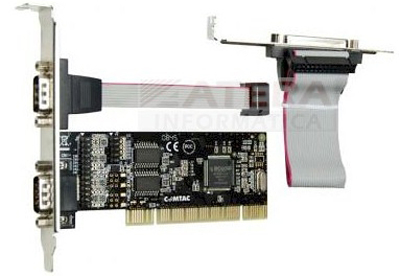 Placa PCI com 2 seriais e 1 paralela Comtac 9017