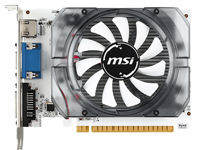 Placa vdeo MSI Geforce GT730 2GB DDR3 PCIe-2 HDMI DVI