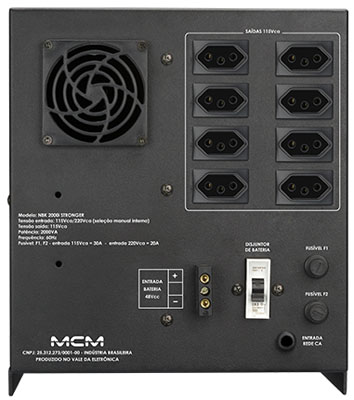 Nobreak 2KVA 1400W MCM NBK 2000I Stronger BIV/115V