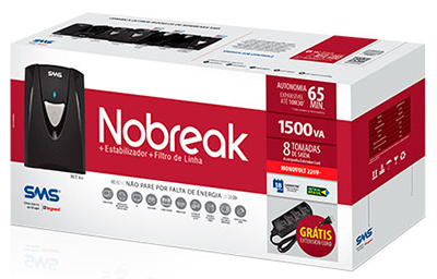 Nobreak SMS NET4+ 1500VA 975 W 220V/220V expansvel