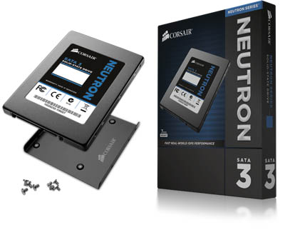 SSD Corsair Neutron 256GB SATA-3 7 mm c/ adapt 3,5 p. 