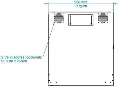 Mini rack Nilko NK035126 19 pol. com 12U e 60 cm prof 