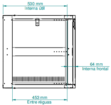 Mini rack Nilko NK035126 19 pol. com 12U e 60 cm prof 