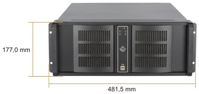 Gabinete rack Nilko 4U NK211 EATX-HD, 19 pol. 4U 632 mm