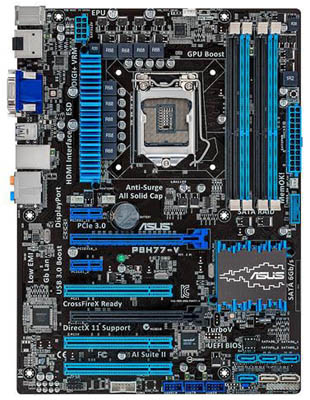 Placa me Asus P8H77-V, LGA-1155, DVI HDMI VGA DP USB3