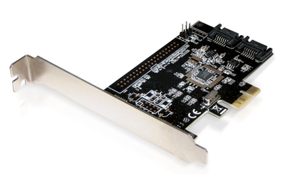 Placa PCI-e x1 Comtac 9196 com 2 portas SATA-3, 6Gbps