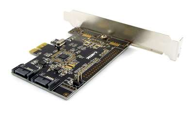 Placa PCI-e x1 Comtac 9196 com 2 portas SATA-3, 6Gbps