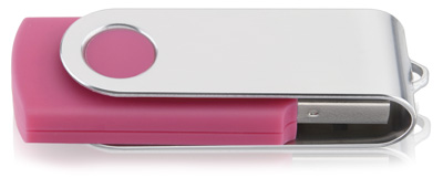 Pendrive 8GB Multilaser PD687BU Rosa p/ gravar logotipo