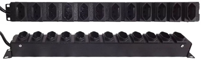 Rgua PDU 12 tomadas p/ rack de 19 poleg. Gerp 20A 2,3m