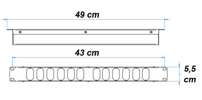 Régua PDU 12 tomadas p/ rack de 19 poleg. Gerp 20A 2,3m
