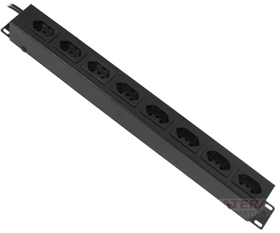 PDU com 8 tomadas p/ rack de 19 poleg. Gerp 10A 2,4m