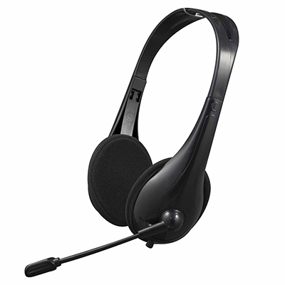 Headset c/ microfone e volume C3Tech PH-310BK preto USB