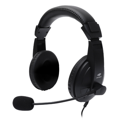 Headset c/ microfone e volume C3Tech PH-320BK preto USB