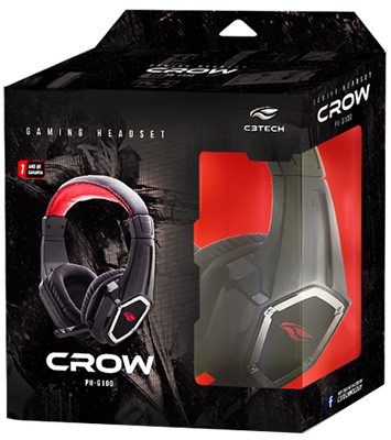 Headset Gamer C3Tech PH-G100 40mm 2 P2 de 3,5mm