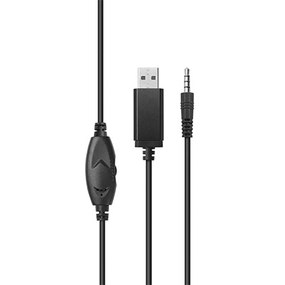 Headset e com mic. com fio Multi HF250 45mW P3+USB