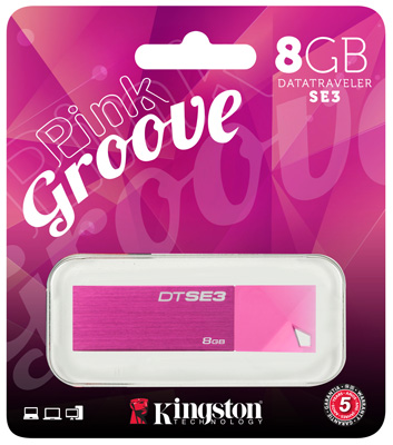 Pendrive Kingston Pink Groove 8GB DTSE3 KC-U668G-4CN