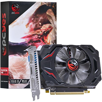 Placa vdeo PCyes Radeon HD6570 2GB 128bit HDMI VGA DVI