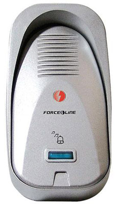 Porteiro eletrnico Force Line 5408 prata/branco,2 fios