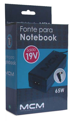 Fonte MCM FON0523-RS-V 19V 65W p/ Note Positivo Acer P3