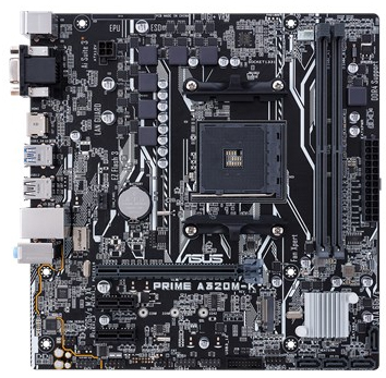 Placa me Asus Prime A320M-K/BR p/ AMD AM4 VGA HDMI