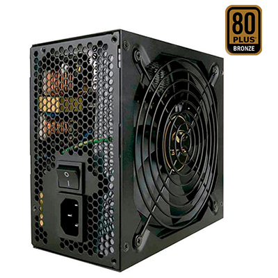 Fonte ATX 600W reais C3Tech PS-G600B c/ PFC 80plus brze