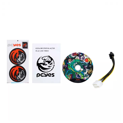 Placa vdeo PCyes Geforce GTX1050TI 4GB 128b HDMI DVI DP