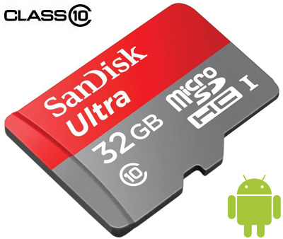 MemoryCard microSD 32GB Sandisk classe 10 Ultra 48MB/s