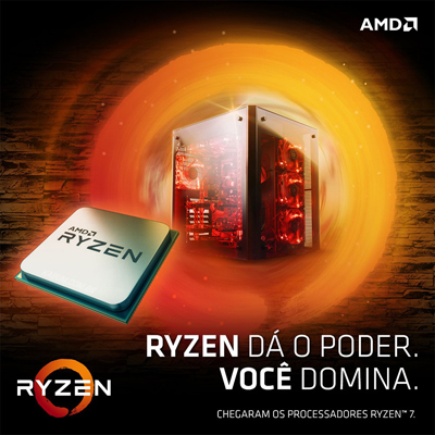 Processador AMD Ryzen 7 1700 OctaCore 20MB 3/3.7GHz AM4
