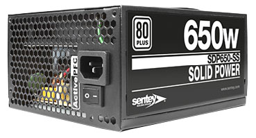 Fonte ATX V2.2 Sentey SDP650-SS, 650W reais 80 plus