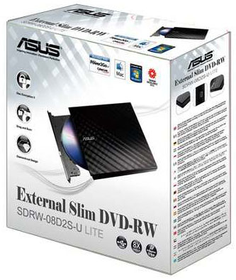 Drive externo DVD-RW Asus SDRW-08D2S-U, 8X