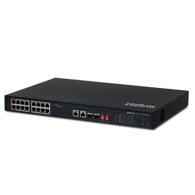 Switch 16 portas fast POE Intelbras SF 1822 HI-POE 2pGb