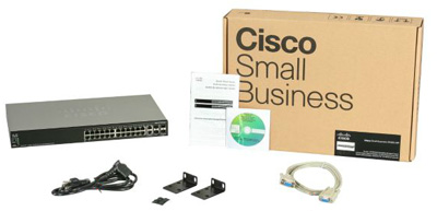 Switch Cisco SF500-24P-K9-NA 24 portas 10/100 PoE 2Gbit