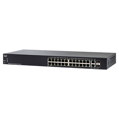 Switch Cisco SG250-26 26 portas Gigabit, 2 dual com SFP