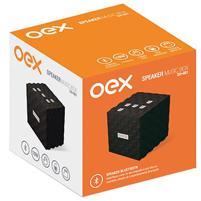 Speaker Music Box OEX SK-401, 10W c/ Bluetooth, bateria