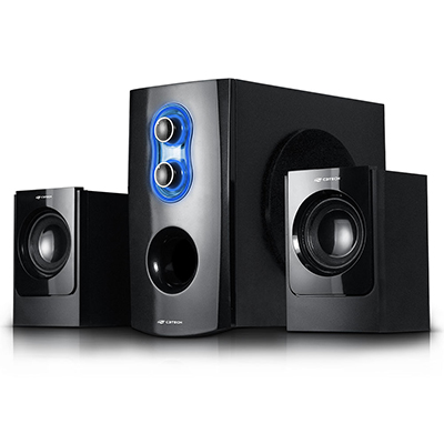 Sistema de som 2.1 C3Tech SP-100 20W RMS FM SDcard USB