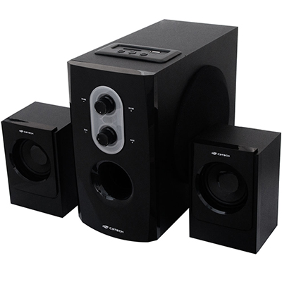 Sistema de som 2.1 C3Tech SP-100 20W RMS FM SDcard USB