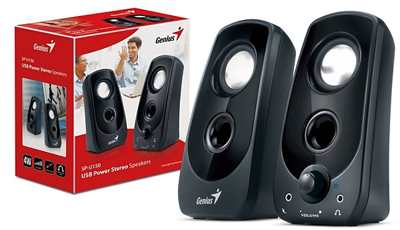 Caixas de som Genius, SP-U150, 4W RMS, P2, energia USB