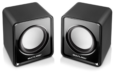 Caixas de som p/ noteb. Multilaser SP144 3W RMS USB P2