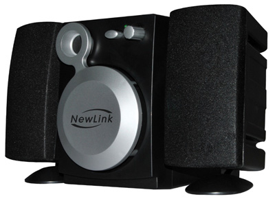 Sistema de som 2.1 NewLink Easy SP302, 6W RMS