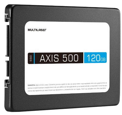 HD SSD 2,5 pol. 120GB Multilaser SS100 500/540 MBps