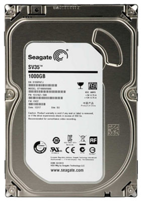 HD 1TB SATA3 p/ video DVR NVR Seagate Surveillance 64MB