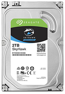 HD 2TB SATA3 p/ video DVR, NVR Seagate Skyhawk 5900RPM