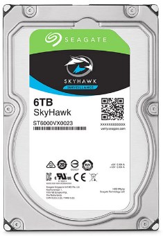 HD 6TB, 256MB Seagate Skyhawk ST6000VX0023 p/ vdeo