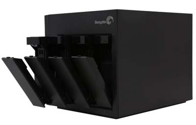 NAS Storage Seagate STCU100 c/ 4 baias USB3, 2 Gigabit