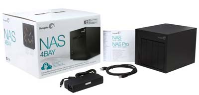 NAS Storage Seagate STCU100 c/ 4 baias USB3, 2 Gigabit