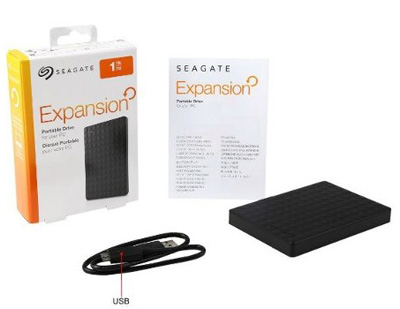 Mini HD externo 1TB Seagate Expansion USB 3, PC e Mac