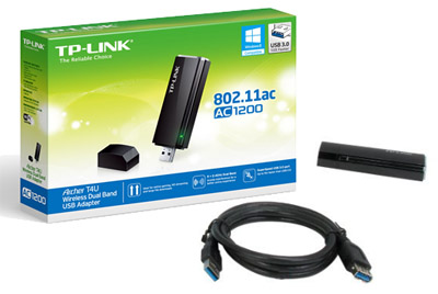 Adaptador USB TP-Link T4U AC1200 Dual Band 867+300 Mbps