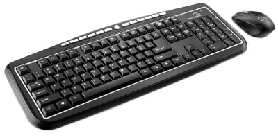 Teclado multimdia e mouse sem fio Multilaser TC137